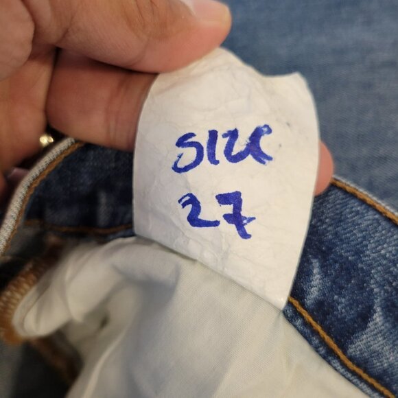 Reformation Women Blue Serena High Waist Skinny Distressed Button Jeans Size 27 - Picture 14 of 14